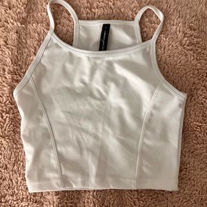 Cute plain white crop top